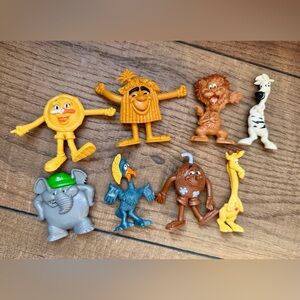 Bible Memory Buddies Bible Verses Lot of 8 Different Character Toy PVC Figures